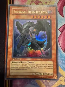 Blackwing - Elphin the Raven RGBT-EN013 Raging Battle 1st Edition - Image 1