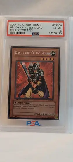 2004 YU-GI-OH! PROMO | COLLECTOR TINS CT1 EN006 OBNOXIOUS CELTIC GUARD - Image 1
