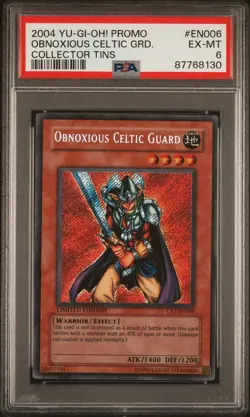 2004 YU-GI-OH! PROMO | COLLECTOR TINS CT1 EN006 OBNOXIOUS CELTIC GUARD - Image 3