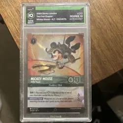 Disney Lorcana The First Chapter Enchanted 210 Mickey Mouse Artful Rogue - Image 1