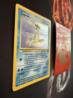 Pokemon Card Lapras 10/62 Fossil Set Holo 141💎NM NM +💎 - Image 1