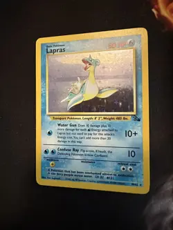 Pokemon Card Lapras 10/62 Fossil Set Holo 141💎NM NM +💎 - Image 2