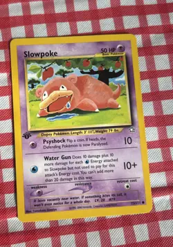 2000 POKEMON SLOWPOKE 73/111 BASIC CARD - Image 1