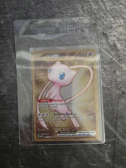 Pokemon TCG Mew EX Metal Gold NM 205/165 Scarlet & Violet 151 Promo Card - Image 1