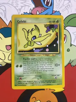 Celebi 16/64 Rare - Neo Revelation Pokemon Card - LP - NM - Image 1