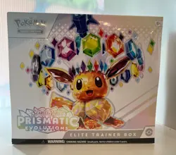 Pokemon TCG Prismatic Evolutions ETB Elite Trainer Box FACTORY SEALED & NEW CARD - Image 1