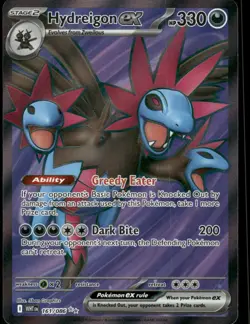 Pokemon Cards Hydreigon ex 161/086 White Flare Ultra Rare NM *1 - Image 1