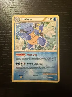 Pokemon TCG Blastoise Unleashed Regular Card 13/95 MP - Image 1