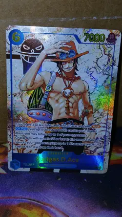 Ace OP13-119 SEC Manga Alternative Art Carrying On His Will One Piece Card - Image 1