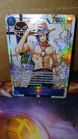 Ace OP13-119 SEC Manga Alternative Art Carrying On His Will One Piece Card - Image 2