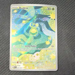 Pokemon Budew Rare Holo 221/217 Basic 30 HP 10 Attack 2026 Card - Image 1