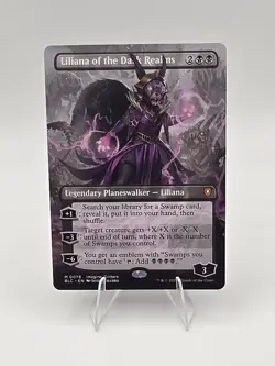 MTG Foil Liliana of the Dark Realms (Borderless) 78 Commander: Bloomburrow Magic - Image 1
