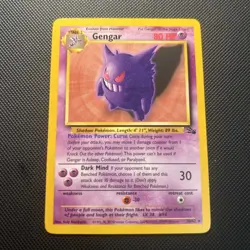 Gengar 20/62 Fossil Non-Holo - TCG Pokemon - LP - Image 1