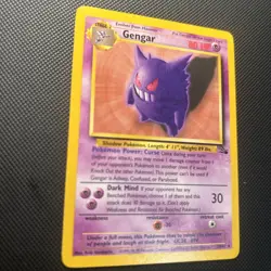Gengar 20/62 Fossil Non-Holo - TCG Pokemon - LP - Image 4