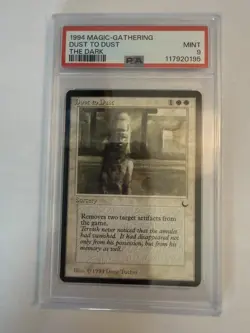 Dust to Dust The Dark 1994 MTG PSA 9 NM-MT Near Mint to MINT Vintage - Image 2