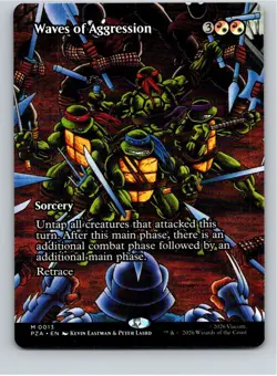 Magic the Gathering Waves of Aggression Teenage Mutant Ninja Turtles Source MTG - Image 1