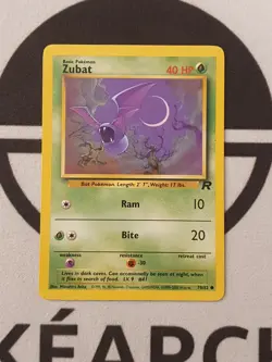 Pokemon Karte Zubat 70/82 Team Rocket Set Pokemon 1999 Vintage TCG - Image 1