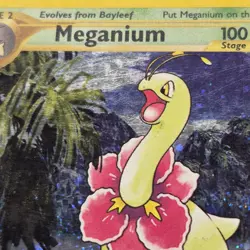 Meganium 11/111 Holo Rare Pokemon 2000 Neo Genesis LP - Image 2