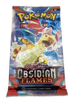 Pokemon TCG Scarlet & Violet Obsidian Flames Dragonite Booster Pack x1 Sealed - Image 3