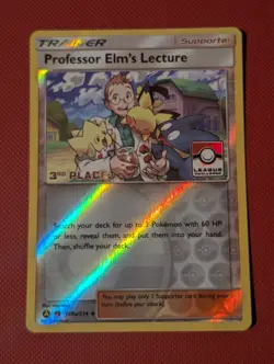 Pokemon TCG - Professor Elm's Lecture - 3rd Place League Promo - Lost Thunder - Image 1