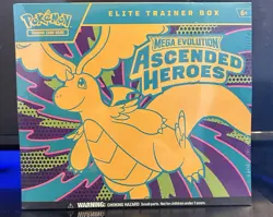 Pokemon Elite Trainer Box Mega Evolution Ascended Heroes Dragonite 2024 English - Image 1