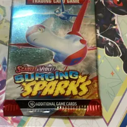Pokemon TCG S&V SURGING SPARKS Booster Pack SEALED - Image 2