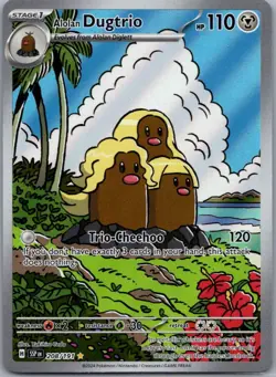 Alolan Dugtrio 208/191 Illustration Rare Surging Sparks Pokemon Holo Near Mint - Image 1