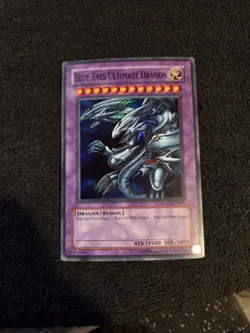 Yugioh Blue-Eyes Ultimate Dragon DLG1-EN001 Super Rare Unlimited W/ Sleeve✅ - Image 1
