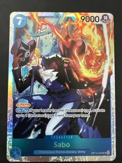 Sabo OP15-046 SR Foil One Piece TCG English Adventure On Kami's Island - Image 1