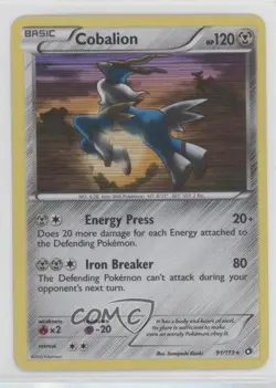 Cobalion Holo Pokemon Black & White Legendary Treasures #91 - Image 1