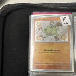 Mankey 169/091 Baby Shiny Rare Paldean Fates Pokemon TCG Scarlet & Violet NM - Image 1