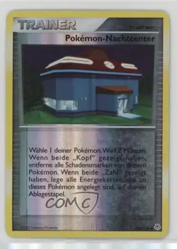 Night Pokemon Center German Reverse Foil Pokemon Diamond & Pearl Base Set #108 - Image 1