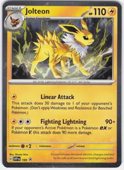 Jolteon (Cosmos Holo) 169 Rare Scarlet & Violet Promo Pokemon NM - Image 1