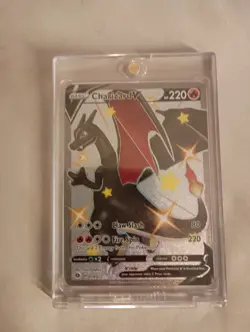 Shiny Charizard V 2020 Pokemon Champions Path Secret Rare MINT 079/073 Encased - Image 1