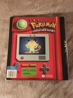 Vintage 1999 Pokemon Pikachu And Meowth Binder 3 Ring - Image 5