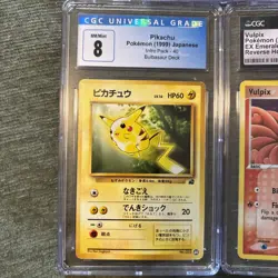 Pokemon Graded Slab Lot Of 3 CGC Charizard Vulpix Pikachu - Image 2