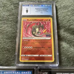 Pokemon Graded Slab Lot Of 3 CGC Charizard Vulpix Pikachu - Image 4