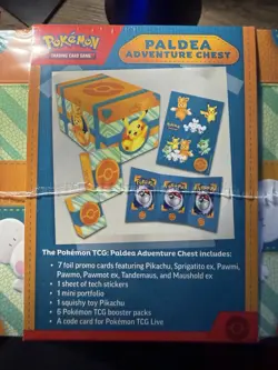 Pokemon TCG: Paldea Adventure Chest Factory Sealed - Image 2