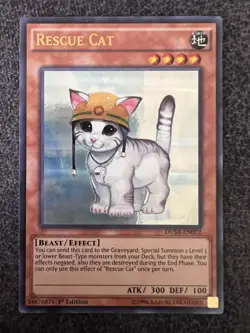 Yugioh Rescue Cat DUSA-EN072 Ultra Rare 1st Edition NM - Image 1