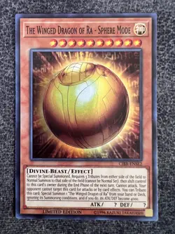 Yugioh The Winged Dragon of Ra - Sphere Mode CIBR-ENSE2 Super Rare NM - Image 1