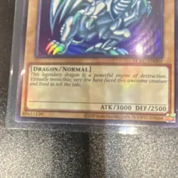 Yu-Gi-Oh Blue-Eyes White Dragon LCKC-EN001 Ultra Rare Mint Condition - Image 2