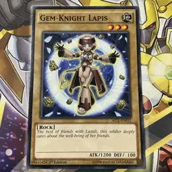 Gem-Knight Lapis - SECE-EN012 - Common 1st Edition Yugioh LP - Image 1
