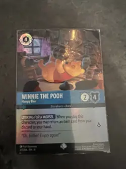 Disney Lorcana Winnie the Pooh Hungry Bear 217/204 Cold Foil Epic Card Storyborn - Image 1