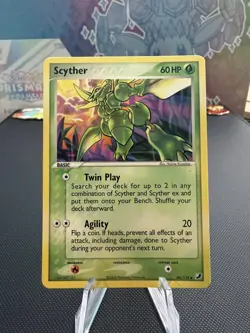 Pokemon Scyther 46/115 EX Unseen Forces Regular Uncommon Card 2005 - Image 1