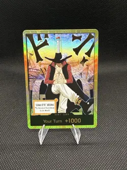 DON!! Card Gold Frame Mihawk OP14 - The Azure Sea's Seven | One Piece Card Game - Image 1