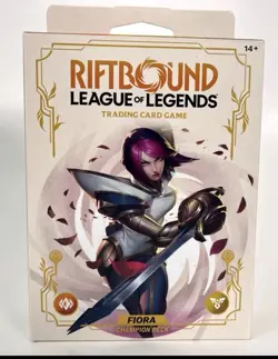 Riftbound League of Legends TCG FIORA Champion Deck 56 Cards + Booster NEW - Image 1