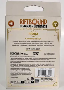 Riftbound League of Legends TCG FIORA Champion Deck 56 Cards + Booster NEW - Image 2