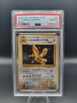 LT. SURGE'S FEAROW (1998) POKEMON JAPANESE #022 - PSA GEM MINT 10 - Image 1