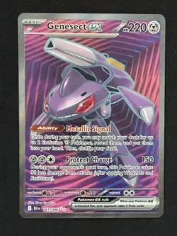 Genesect ex 161 2025 Pokemon S&V Black Bolt Full Art Ultra Rare Card NM+ - Image 1