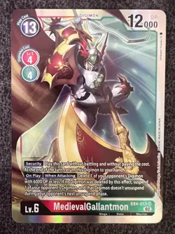 Digimon Card Game MedievalGallantmon EX4-013 SR Alternative Being Near Mint - Image 1